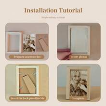 定制照片礼物 - 上传照片用于定制雕刻木制相框，创意独特的圣诞节、生日、周年纪念、婚礼、情人节、家居装饰礼物