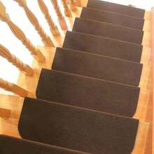 TFCFL 13Pack S-Resistant Stair Treads Runners Step Pads Carpet Mats Rugs Set Of 13 Brown - Brown - View 8