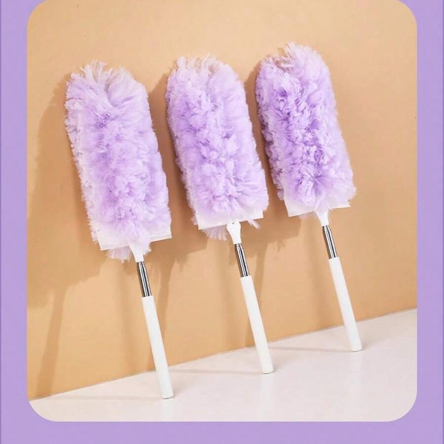 1pc Double Sided Design, 360 Degree Cleanable.Microfiber Multi-Surface Dusters For Heavy Duty Refill, Duster Heads Replacement - Effortless Dust Removal For Electronics, Furniture, Blinds, And Ceiling Fans - Cleaning Supplies, Cleaning Accessories