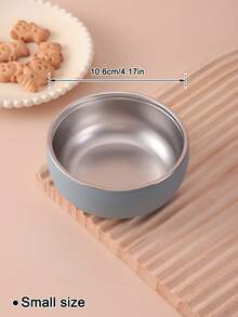 2PCS Personalized Customization Name Children Feeding Bowl With Silicone Sleeve Inner Stainless Steel Self Feeding Tableware Print On Demand Children Essentials