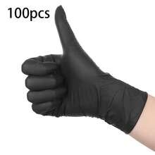100 Pieces Of Multi-Functional Disposable Nitrile Gloves, Great Helpers For Cleaning And Cooking, Durable Design, Water And Oil Resistant, Suitable For Various Home Dining Scenarios. Home And Living New In
