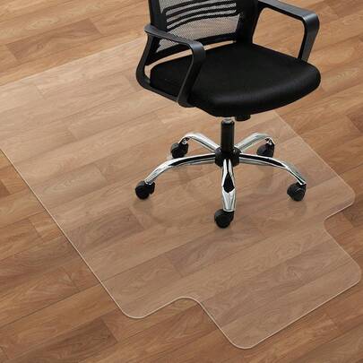 Large Office Chair Mat For Hard Floors - 59''x47'',Heavy Duty Clear Wood/Tile Floor Protector PVC Transparent By