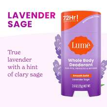 Whole Body Deodorant - Smooth Solid Stick - 72 Hour Odor Control - Doctor Developed - Aluminum Free, Baking Soda Free And Skin Loving - 2.6 Ounce, Pack Of 2 (Soft Powder & Lavender Sage) - 櫻桃 - 查看 9