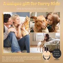 1PC Custom Dog Tag, Personalized Dog Name Tag, Pet Tag, Pet ID Tag, Round Cat Tag, Engraved Dog And Cat ID Tag On Front, Stainless Steel Dog Tag