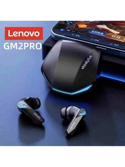 Lenovo GM2 PRO 5.3 أذن Pluetooth اللاسلكي سماعات الأذن منخفضة الكمون مع سماعات الرأس MIC HD Call Mode Mode Headset Chinese