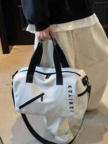 小型男女健身包、户外旅行包、带拉链封口的干湿隔离收纳包、贴身行李包、出差购物妈妈包、上学健身包、学校配件、学校用品、旅行必需品、节日度假包、行李箱旅行包女士 - 查看 4