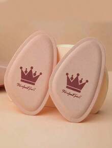 1pair Women's Half Size Shoe Inserts, Anti-Slip Breathable Sweat-Absorbing Foot Pads