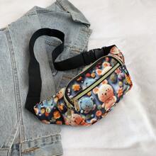 New Versatile Waist Pack For Women, Casual Crossbody Bag With Multiple Zipper Pockets, Mobile Phone Pouch, Sports Shoulder Bag