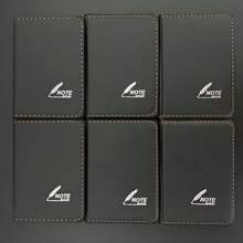 3pcs Pocket Notebooks - 58 Pages Mini Notepad Handbook, Written In English, Faux Leather Cover With Embossed Details