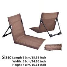 1 pièce Chaise de camping pliable portable de couleurs multiples pour l'extérieur, le jardin, le parc. Chaise paresseuse avec  et coussin. Chaise pliante de pique-nique et de camping confortable pour la plage. Facile à transporter, idéal pour les aventures en extérieur