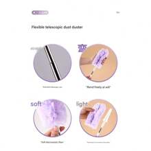 1pc Double Sided Design, 360 Degree Cleanable.Microfiber Multi-Surface Dusters For Heavy Duty Refill, Duster Heads Replacement - Effortless Dust Removal For Electronics, Furniture, Blinds, And Ceiling Fans - Cleaning Supplies, Cleaning Accessories