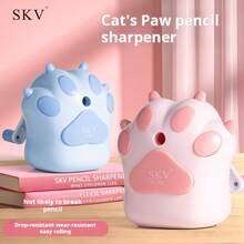自动伸缩猫爪铅笔刀，手摇铅笔刀，奖品文具卷笔刀，节日礼物