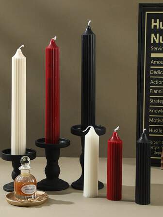 2 piezas Decoración navideña de vela puntiaguda con poste largo, juego de velas aromáticas, decoración central para velas navideñas, adecuado para regalos a mujeres, regalos de solsticio de invierno y regalos a amigos cercanos