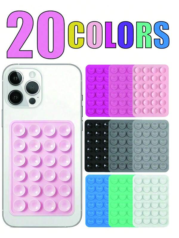 6 حامل هاتف بكوب شفط سيليكوني، 24 كوب شفط صغير قوي، حامل هاتف لاصق، يدوي الحرة للسيلفي والفيديو، مناسب لجميع موديلات الهواتف، اكسسوارات الهاتف، هدايا عيد ميلاد/حفلة/صديق، مناسب لمعظم السيناريوهات (متوفر 6/4/3/2/1 قطعة)