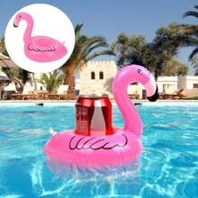 Aufblasbarer Getränkehalter, Getränke-Schwimmkörper für den Pool, Pool Getränke-Schwimmkörper für Hawaii-Motiv Pool Partys, süße Flamingo aufblasbare Becherhalter Untersetzer, Schwimmuntersetzer für Poolparty