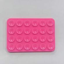 1 buc Mâner de telefon din silicon, Ventuză cu două fețe cu 24 de ventuze, Multifuncțional Pătrat Autoadeziv Antiderapant, Mâner de telefon, Mâner adeziv pentru telefon, Suport adeziv pentru telefon, Telefon adeziv