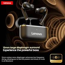 Lenovo Tai nghe không dây thực sự chống ồn thông minh EA230 Bluetooth 5.4 Độ trễ thấp Tuổi thọ pin dài Tai nghe thể thao Thích hợp cho điện thoại thông minh Âm nhạc Trò chơi và Chạy bộ Phổ thông Màu đen - màu đen - Xem 1