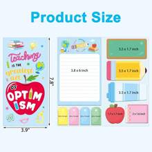 Teacher's Day Theme Sticky Note Combination, Cute School Theme, Account Stickers, Cartoon Sticky Notes