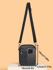 Mini sac de poitrine, sac à dos mode homme en tissu Oxford, sac bandoulière style coréen casual imperméable, sac à dos imperméable, sac banane porte-téléphone, sac de travail, sac de travail - Noir - Voir 7