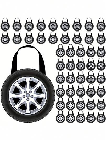 6/12/18pcs, Racing Wheel Hub Design Non-Woven Tote Bag - Sturdy, Durable And Reusable, Suitable For Birthday Parties, Candy Gift Packaging And Snack Bags - Motorcycle Themed Party Supplies, Lightweight Material