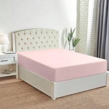 Mellanni King Fitted Sheet - Iconic Bedding Sheets With Up To 16 Inch Deep Pocket - Soft & Cooling - Fade & Stain Resistant - 1 PC (King, Light Blue) - 1172 Blush Pink - View 3