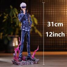 Banpresto Statua in metallo placcato grande da 31 cm/12 pollici di Gojo, Collezione di anime, Decorazione per casa/auto, Piccolo regalo, Regalo per le feste