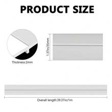 35mm X 1m Heavy Duty PVC Door Bottom Draft Excluder - Windproof Weather Stripping Seal Strip For Doors & Windows, Gap Blocker Tape