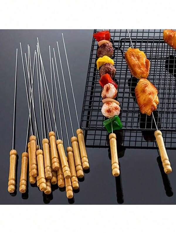 10 Stück Grillspieße, Lammspieße/Fleischbratspiesse, Outdoor Grillwerkzeuge, Partyartikel, Abschlussfeier