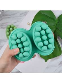 1pc/ Customized 4-Hole Silicone Soap Mold, Oval Massage Soap Mold, Massage Soap Mold Handcrafted Soap Grinding Tool