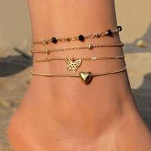 Pulseiras de tornozelo com corrente para os pés para mulheres, à prova d'água, sandálias delicadas descalças, tornozeleiras douradas para mulheres, tornozeleiras com contas de zircônia cúbica, conjunto de joias para os pés para mulheres