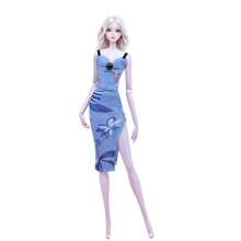 1 套手工制作时尚娃娃衣服，适合 11.5 英寸娃娃时尚紧身裤，1/6 娃娃服装，娃娃配饰，30 厘米娃娃裙（不包括娃娃）