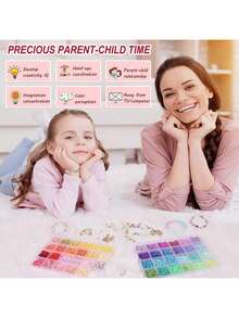 4000-6000 Pieces Clay Bead Bracelet Making Kit, Jewelry Making Set For Girls, Friendship Bracelet Beads, Polymer Black Stone Beads, Charms Crafts, Gift For Teenage Girls (Random Color Accessories) - Multicolor - View 5