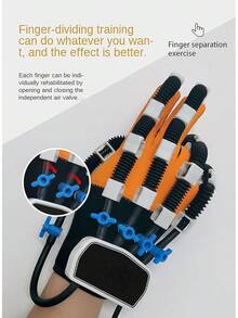 Rehabilitation Robot Gloves, Stroke Hemiplegia Rehabilitation Training Equipment, Finger Straightening Brace Guard Protector, For Hand Function Recovery,Left Hand,L Code… - Höger hand - Visa 9