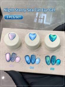 5g Blueberry Cat Magnetic Gel Nail Polish Summer Fruit Series Green Blue Purple Gel Polish Nails Art Supplies - 彩色 - 查看 4
