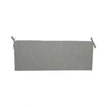 18x48x2.5 Inch Premium Gray Outdoor Bench Cushion, Durable Foam Core Support + Tie Down Securement Design, Waterproof Fabric Soap And Water Cleanable, 2.5 Inch Thickened To Enhance Outdoor Seating Comfort, Patio, Deck Adaptable, Local Quick Delivery!