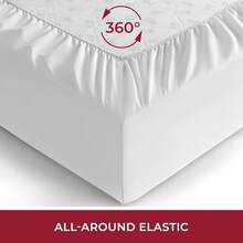 Mellanni King Fitted Sheet - Iconic Bedding Sheets With Up To 16 Inch Deep Pocket - Soft & Cooling - Fade & Stain Resistant - 1 PC (King, Light Blue) - trắng - Xem 4