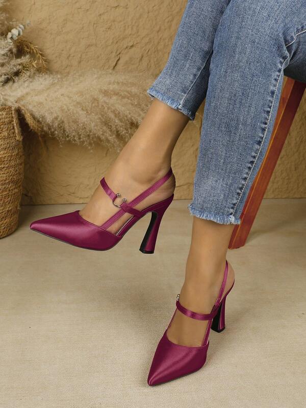 Women's Pointed Toe Fashionable Elegant High Heel Party Shoes