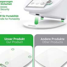 高品质升级重型 5 英尺垫滚轮板，适用于 Thermomix 多功能食品加工机 TM5、TM6 和 TM31，8 毫米厚的板带滚轮，方便滑动，5 英尺防滑垫确保稳定性，高级厨房小工具 - 彩色 - 查看 5