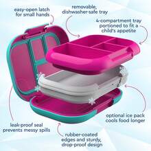 Lunch Box - Fuchsia/Teal - View 5