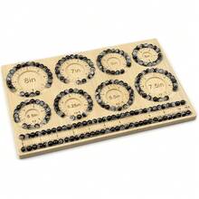 Bead Boards For Jewelry Making, Bamboo Beading Board For Jewelry Bracelet Making, Bracelet Bead Board, Bracelet Bead Board For Bracelet, Jewelry Making Supplies,Bracelet 5"To 8" - 手鍊-M - 查看 1