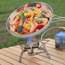 Utensilios Cocina Para Camping Ollas Juego Vajilla Portatil - Plateado - Ver 4