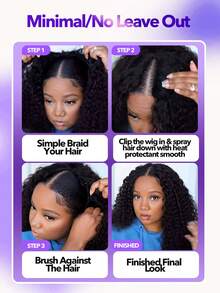 挑染（黑色至蜂蜜金色）V 型假发，真人发质，150% 密度，200% 密度，直发 V 型假发，无需胶水和凝胶，玫瑰网帽，适合所有种族，时尚假发，自然造型假发，8-30 英寸，自然/30/33