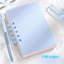 4PCS Transparent PP Cover Notebook, 160 Pages Of A7 Line Spiral Notebooks, Coil Notebook,Made With High-Quality Acid-Free Paper, Suitable For Bullet Journaling, Sketching, Double Wire Binding, And Ideal For Students And Office Supplies,Back To School Supplies