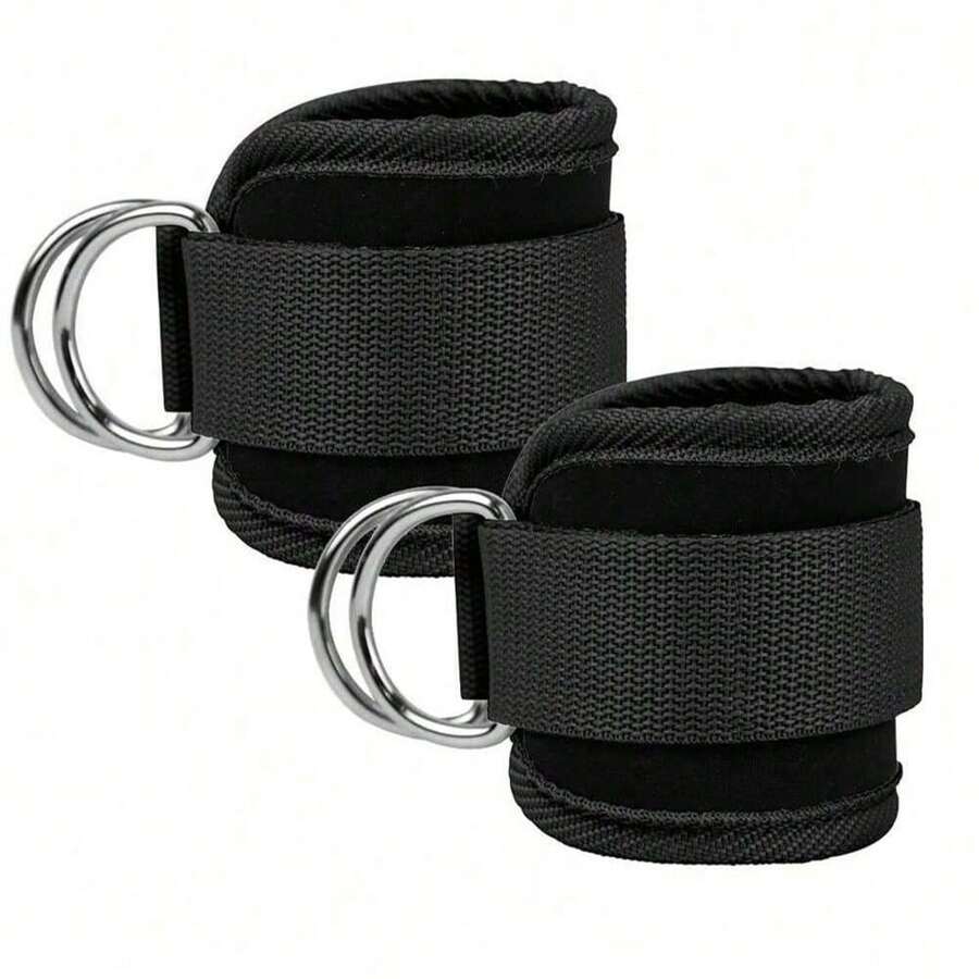 1pc Ankle Weight 2 Buckle Leg Thigh Workout Trainer Strap Band For Gym Fitness Squat Leg Training