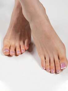 150 片短方形棕色/粉色按压凝胶手指/脚趾甲，15 种尺寸可选，短法式哑光亚克力假指甲，适合女士和女孩美甲用品 - 淺粉色 - 查看 3