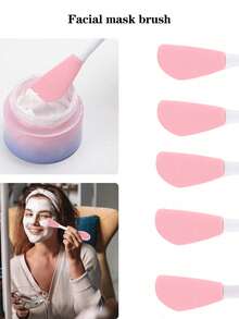 2-In-1 Double-Sided Cleansing Brush Tool, Includes Dual-Head Manual Cleaning Brush & Face Mask Mixing Bowl Set, Reusable Cleaning Kit For Daily Skin Care Face Cleansing And Mask Preparation. Silicone Face Mask Brush And Mixing Bowl, Skin-Friendly, Soft And Flexible, No Odor Or Deformation. Lightweight And Portable, Suitable For Home And Travel Use.