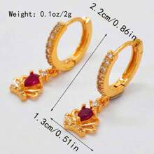 2pcs/Set New Fashion Middle Eastern Bridal Earrings