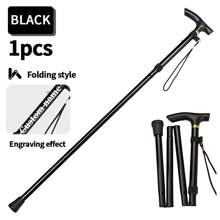 Customized Multi-Functional Outdoor Hiking Stick/Trekking Pole, Foldable & Telescopic For Traveling, Elderly, Sturdy 5-Section Ultra-Short Hiking Stick/Cane, T-Grip Handle, Corporate Logo Customized Gift, Graduation/Christmas/Back To School Gift