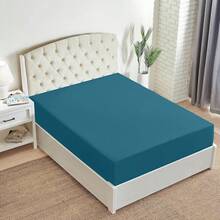 Mellanni King Fitted Sheet - Iconic Bedding Sheets With Up To 16 Inch Deep Pocket - Soft & Cooling - Fade & Stain Resistant - 1 PC (King, Light Blue) - 綠色 - 查看 8