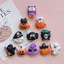 11 件万圣节冰箱贴套装 - 可爱的南瓜和骷髅设计，非常适合厨房、办公室橱柜和洗碗机，适合万圣节